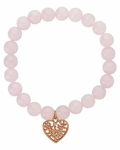 Best reviews of 🤩 Rose Quartz Heart Charm Bracelet ✔️