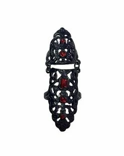 Brand new 😍 CZ Red Filigree Finger Armor 🎁