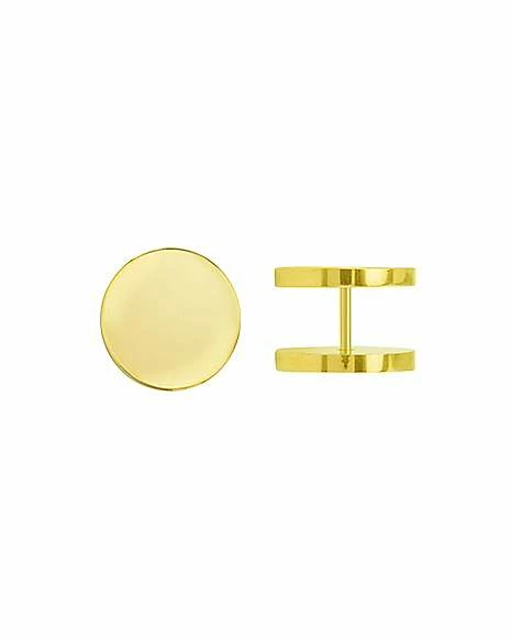 Budget π₯ Round Goldtone Fake Plugs - 18 Gauge π