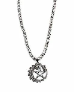 Top 10 😍 Dragon Moon Pentagram Necklace 🧨