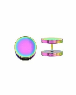 Brand new 🎁 Round Oil Slick Fake Plugs - 18 Gauge 🌟