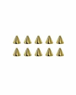 New 😉 Multi-Pack Goldtone Spike Stick-On Stud Earrings - 10 Pack ⭐