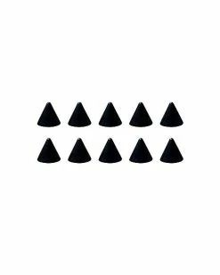 Budget ✨ Multi-Pack Black Spike Stick-On Stud Earrings - 10 Pack 🎉