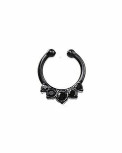 Brand new 🎉 Black CZ Fake Septum Ring 🔥