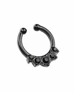 Brand new ๐ Black CZ Fake Septum Ring ๐ฅ 8 Brand new ๐ Black CZ Fake Septum Ring ๐ฅ -Sun & Moon-shop 03980034 c
