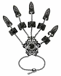 Coupon ❤️ Black CZ Gothic Hand Armor 🔔