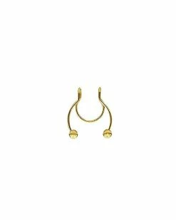 Hot Sale ⭐ Gold Plated Faux Horseshoe Septum Ring 🛒