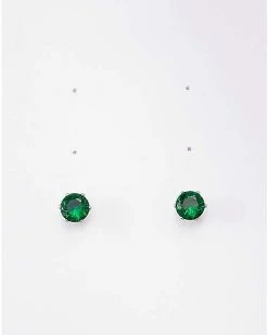 Brand new 🎁 Emerald Semi-Precious May Birthstone Stud Earrings 🧨