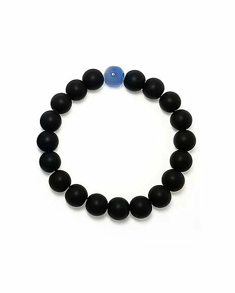 Discount β¨ Black and Light Blue Long Distance Beaded Bracelets - 2 Pack π€© - Image 3