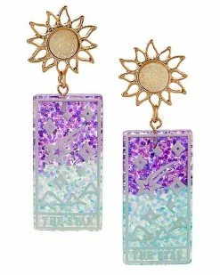 Coupon 🎉 Flower Tarot The Star Dangle Earrings 🥰