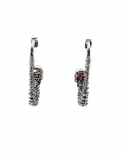 New 🤩 Skull and Spine Half Hoop Earrings 👍 -Sun & Moon-shop 03985355 c