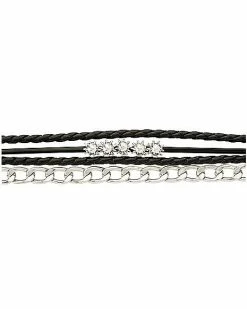 Best Pirce ✔️ Multi-Pack Spike Ball Chain and Cord Bracelets - 4 Pack 🎉