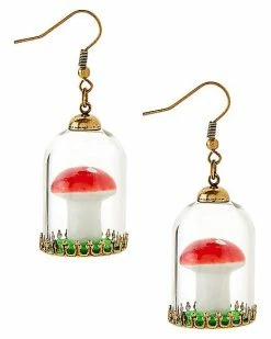 Top 10 ⭐ Red Mushroom Jar Dangle Earrings 🛒