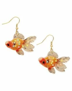 Buy 🔥 Glitter Goldfish Dangle Earrings 😍