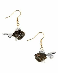 Cheap ❤️ Black Goldfish Dangle Earrings 👍