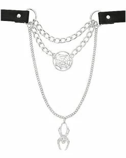 Deals 😀 Triple Chain Spider and Web Choker Necklace 🎁