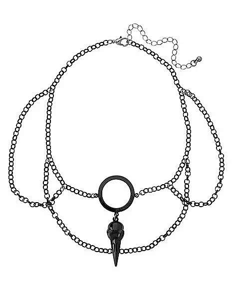 Discount π Raven Head Chain Choker Necklace β¨ - Image 2