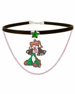 Discount 🔥 Jade Fabric Choker Necklace - Bratz ⌛