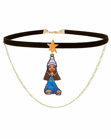 Cheap π€© Sasha Fabric Choker Necklace - Bratz β€οΈ