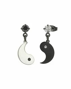Brand new 🤩 CZ Yin Yang Dangle Stud Earrings - 20 Gauge 🤩