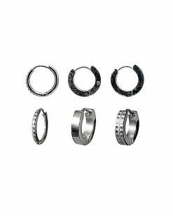 Best deal 😉 Multi-Pack CZ Round Huggie Earrings 3 Pack - 18 Gauge 😍