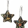 New 🛒 Black Star Shell Dangle Hoop Earrings ⌛ -Sun & Moon-shop 04109047 a