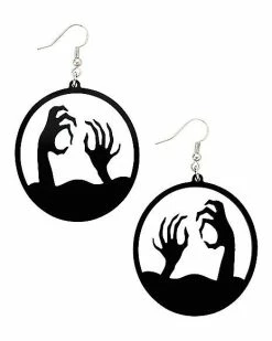 Brand new ❤️ Black Zombie Hands Dangle Earrings 🎉