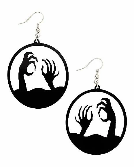 Brand new β€οΈ Black Zombie Hands Dangle Earrings π 3 Brand new β€οΈ Black Zombie Hands Dangle Earrings π
