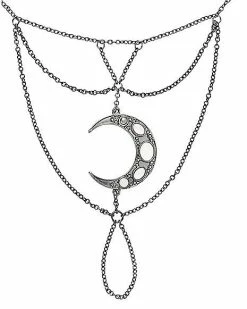 Cheap 🔥 Crescent Moon Lariat Chain Necklace 🧨