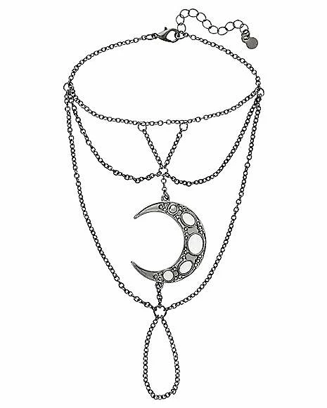 Cheap ๐ฅ Crescent Moon Lariat Chain Necklace ๐งจ 4 Cheap ๐ฅ Crescent Moon Lariat Chain Necklace ๐งจ - Image 2