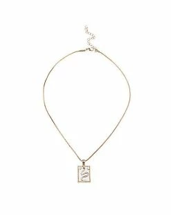 Cheap 🧨 Sun and Moon Snake Pendant Chain Necklace ✨