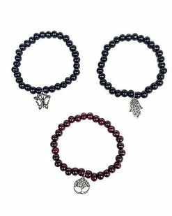 Deals 👍 Multi-Pack Hamsa and Butterfly Beaded Bracelets - 3 Pack 🥰