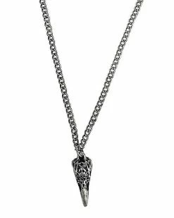 Deals 😀 Raven Skull Pendant Chain Necklace 🥰