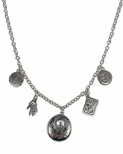 Best Sale ✔️ Tarot Charm Silvertone Chain Necklace 🛒