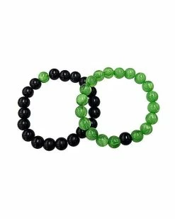 Brand new 💯 Multi-Pack Black and Green Beaded Bracelets - 2 Pack ⌛