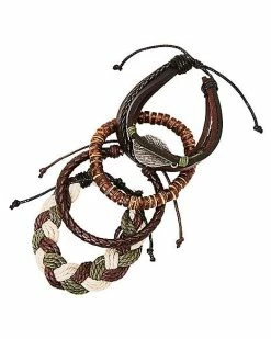 Best Pirce π₯° Multi-Pack Assorted Leaf Braided Bracelets - 5 Pack π