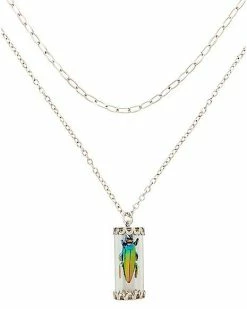Cheapest 🛒 Bug Jar Double Row Necklace 😀