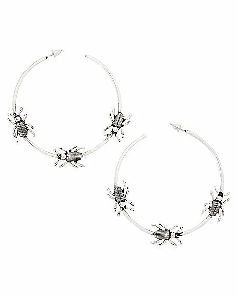 Buy π Beetle Lined Hoop Earrings π