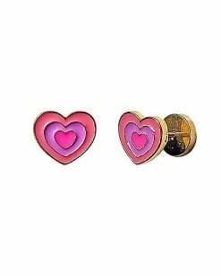 Discount 🧨 70s Hearts Fake Plug Earrings - 18 Gauge 🌟
