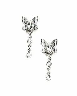 Outlet 🥰 CZ Butterfly Dangle Fake Plugs - 18 Gauge 👍