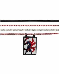 Buy 🔥 Tokyo Ghoul Quadruple Row Charm Choker Necklace ✔️