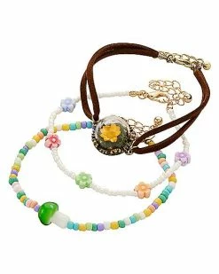 Best reviews of ⌛ Multi-Pack Beaded Floral Bracelets - 3 Pack 😍