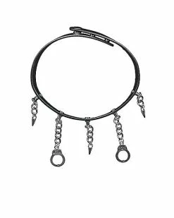 Coupon 👏 Faux Leather Handcuff Choker Necklace 😉